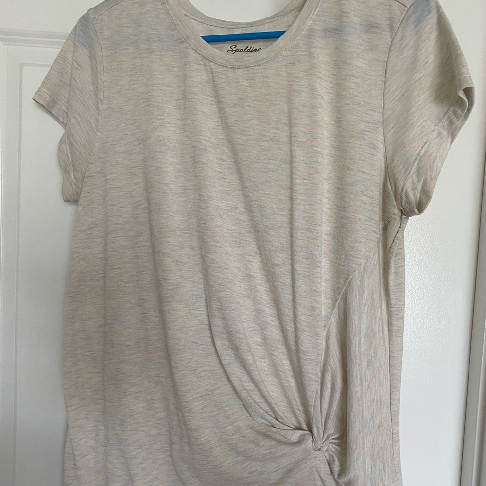 Spalding multicolor yoga top with knot